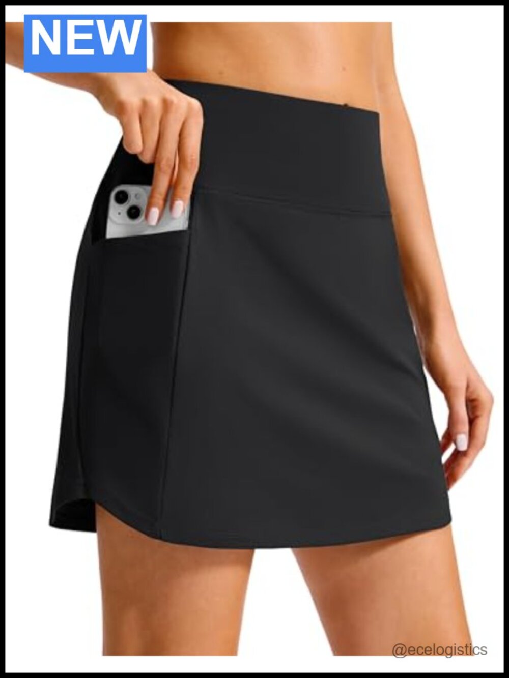 High Waisted 16" Skort for Women with 4 Pockets, Built-in Shorts, Golf & Tennis